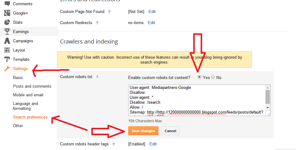 How To Add Custom Robots.txt File in Blogger