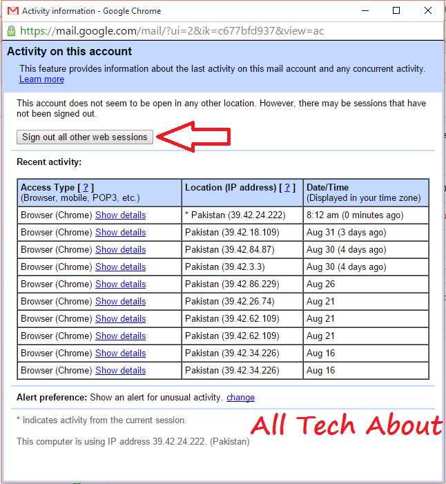 How to sign out of Gmail and all Google accounts with one click